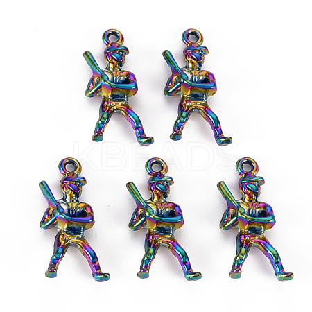 Rainbow Color Alloy Pendants PALLOY-S180-292-NR-1