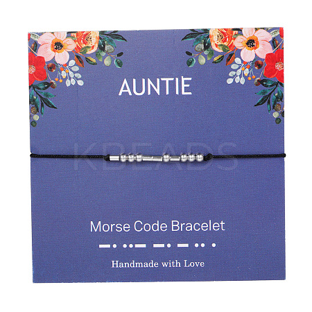 Auntie Morse Code Bracelets FS-WG6A0C8-02-1