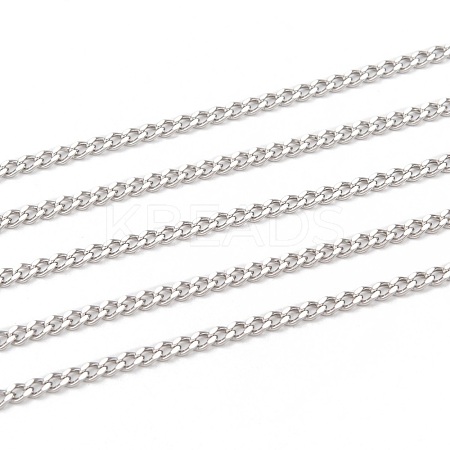 304 Stainless Steel Curb Chains CHS-P003-05P-1
