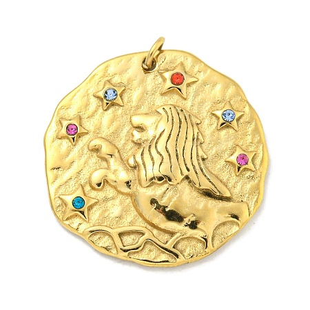 Real 18K Gold Plated PVD Vacuum Plating 304 Stainless Steel Pendants STAS-L278-003G-05-1