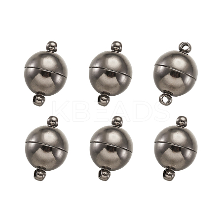 Round Brass Magnetic Clasp KK-TA0007-44B-1