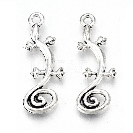 Tibetan Style Alloy Pendants TIBE-S323-050AS-RS-1