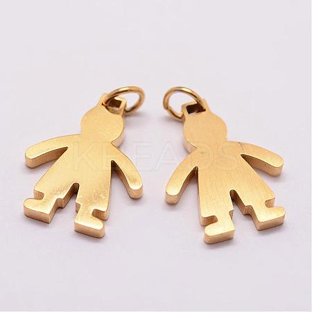 Ion Plating(IP) 316 Surgical Stainless Steel Pendants STAS-K116-01G-A-1