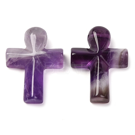 Natural Amethyst Pendants G-B122-02J-1