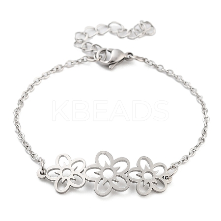 Non-Tarnish Stainless Steel Cable Chain Link Bracelets for Women Men LS-STAS-Z061-01P-04-1