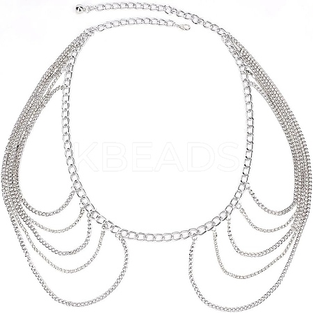 Iron Chain Belts AJEW-FG0003-48-1