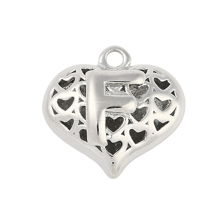 Hollow Brass Pendants for Valentine's Day KK-M289-03F-P-1