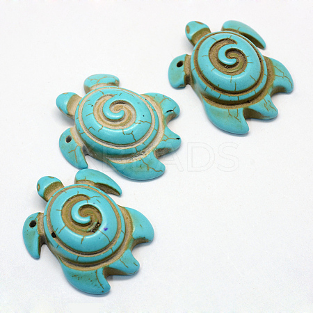 Synthetic Turquoise Pendants X-TURQ-S283-22-1