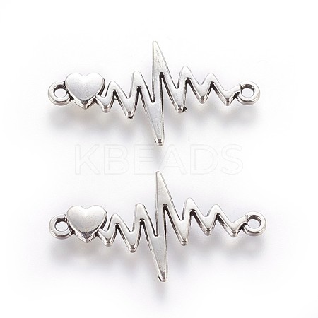Tibetan Style Zinc Alloy Links connectors PALLOY-P178-17AS-1