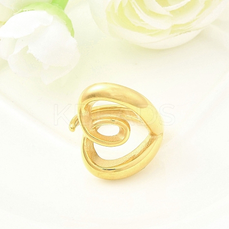 304 Stainless Steel Cuff Rings RJEW-D320-07G-1