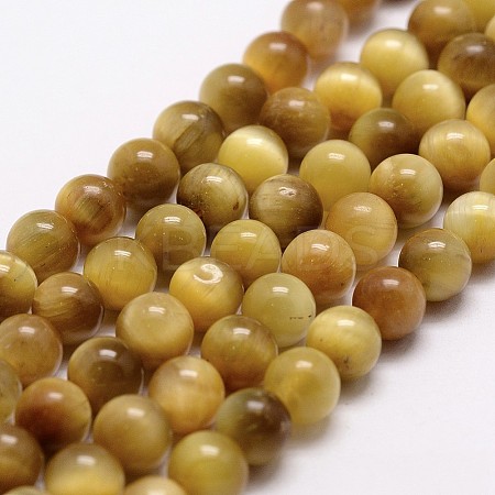Natural Tiger Eye Bead Strands G-G735-23-12mm-03-1