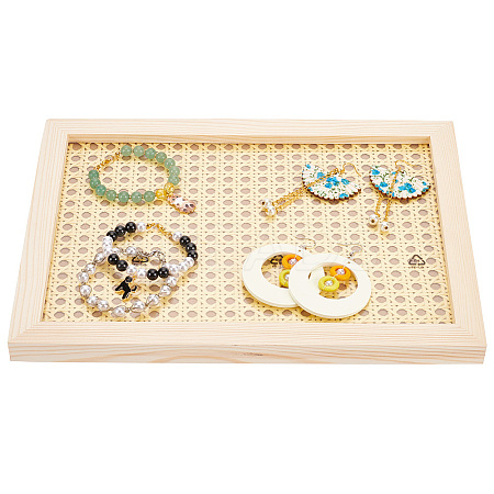 Rectangle Rattan Jewelry Plates AJEW-WH0258-734-1