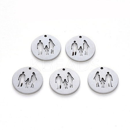 Non-Tarnish 304 Stainless Steel Pendants STAS-N092-34-1