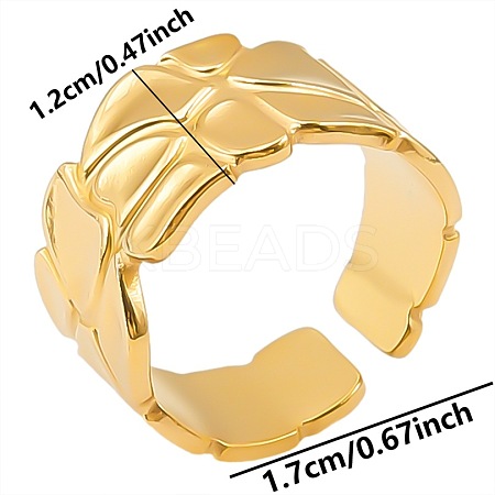 Minimalist 304 Stainless Steel Cuff Rings EG1684-2-1