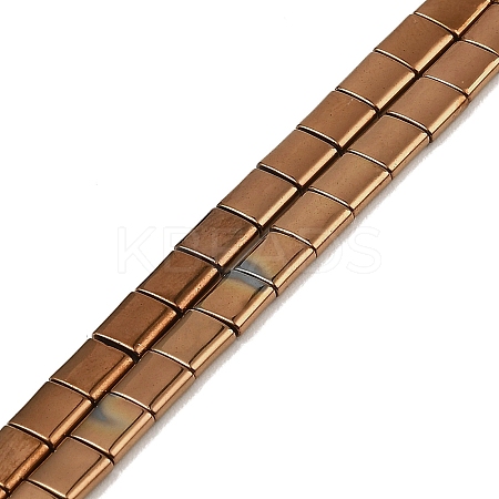 Electroplated Non-magnetic Synthetic Hematite Beads Strands G-G089-B02-11-1