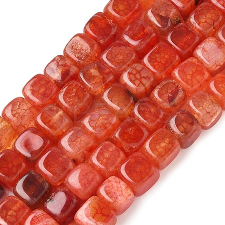 Natural Dragon Veins Agate Beads Strands G-G177-E01-05-1