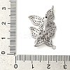 Brass Micro Pave Clear Cubic Zirconia Fold Over Clasps KK-G505-24A-P-3