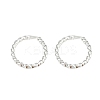 Brass Twist Ring Hoop Earrings EJEW-F378-01S-2
