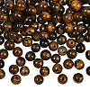 100Pcs Round Natural Tiger Eye Beads G-SP0001-21B-3