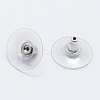 Anti-Tarnish Rhodium Plated 925 Sterling Silver Ear Nuts STER-K167-038P-1
