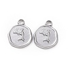 Non-Tarnish 304 Stainless Steel Pendants STAS-C003-04P-1