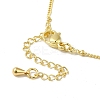 Brass Micro Pave Clear Cubic Zirconia Pendants Necklaces NJEW-K269-05G-02-3