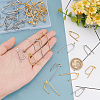 20Pairs 4 Styles 304 Stainless Steel Stud Earring Findings STAS-DC0007-34-2