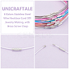 60Pcs 6 Colors Stainless Steel Wire Necklace Cord DIY Jewelry Making TWIR-UN0001-13B-4