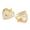 Mother's Day Brass Micro Pave Cubic Zirconia Pendants KK-L251-06G-04-2