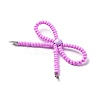 Alloy & Glass Seed Beads Bowknot Chandelier Component Links PALLOY-D359-03I-2