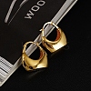 Brass Bag Shape Hoop Earrings for Women EJEW-E280-01G-3