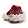 Christmas Hat Polyester Alligator Hair Clips for Women Girl AJEW-M012-02B-2