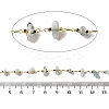 Handmade Natural Aquamarine Chip Beaded Chains CHC-F020-10G-09-2
