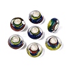 Handmade Lampwork & Brass Core European Beads LAMP-N044-08S-01-1