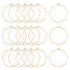40Pcs Ion Plating(IP) 316 Stainless Steel Hoop Earrings Findings STAS-DC0003-91-1