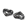 Heart Shape Polymer Clay Rhinestone Beads CLAY-NH0001-09B-04-3