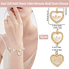 6Pcs Brass Micro Pave Clear Cubic Zirconia Pendants KK-BBC0016-05-2