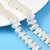 Transparent Spray Painted Glass Beads Strands GLAA-N001-44-1