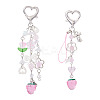 2Pcs 2 Stryles Lampwork and Acrylic Pendant Decorations HJEW-TA0001-36-1