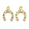 Brass Micro Pave Cubic Zirconia Pendants KK-U060-23G-02-1