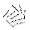 Tarnish Resistant 304 Stainless Steel Slide On End Clasp Tubes X-STAS-S115-01J-P-1