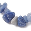 Dyed & Heated Natural Blue Aventurine Chip Beaded Stretch Bracelets for Men Women BJEW-JB12089-02-3