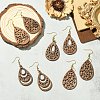 8 Pairs 4 Style 304 Stainless Steel Dangle Earrings EJEW-YW00002-4
