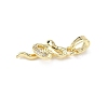 Brass Micro Pave Cubic Zirconia Pendants ZIRC-I356-43G-2