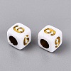 PVD Vacuum Plating Acrylic Beads PACR-T010-004G-3