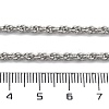3mm Brass Rope Chain Necklaces for Men Women NJEW-G160-10P-5
