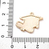 Brass Enamel Pendants KK-D360-14G-3