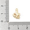 Brass Micro Pave Cubic Zirconia Pendants KK-D283-12G-3