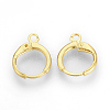 Brass Huggie Hoop Earring Findings LS-X-KK-R071-08G-1
