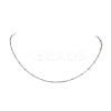 2Pcs 2 Colors 304 Stainless Steel Slider Necklace Makings AJEW-JB01272-5